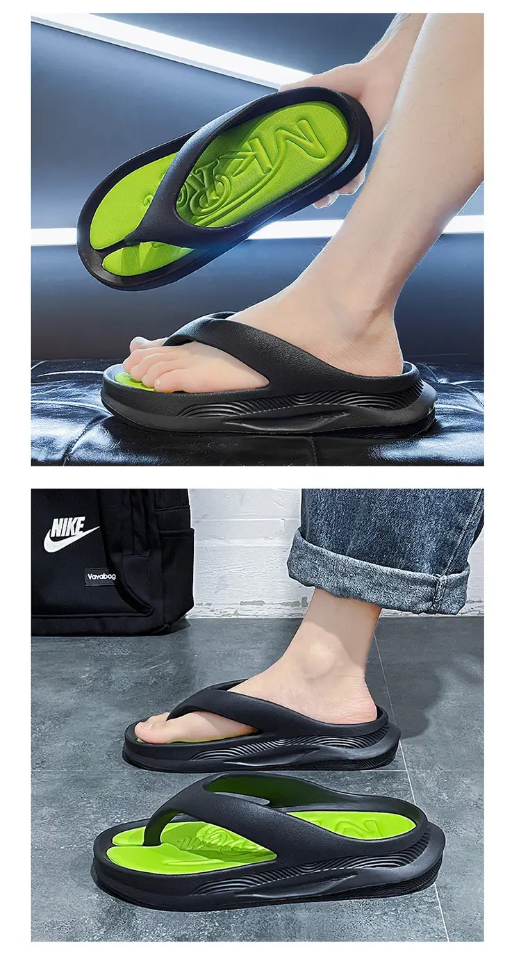 2024 Green Flip Flops for Men Beach Wear — feature 12