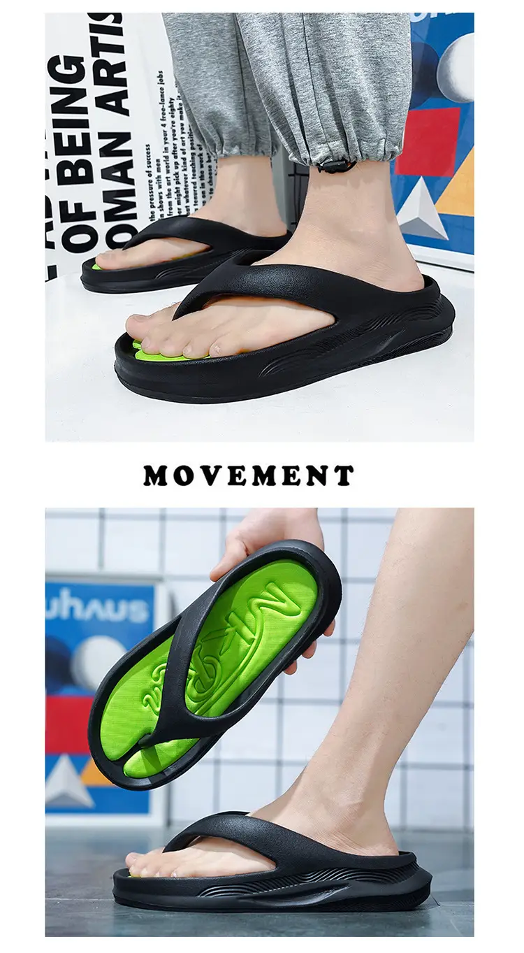 2024 Green Flip Flops for Men Beach Wear — feature 13