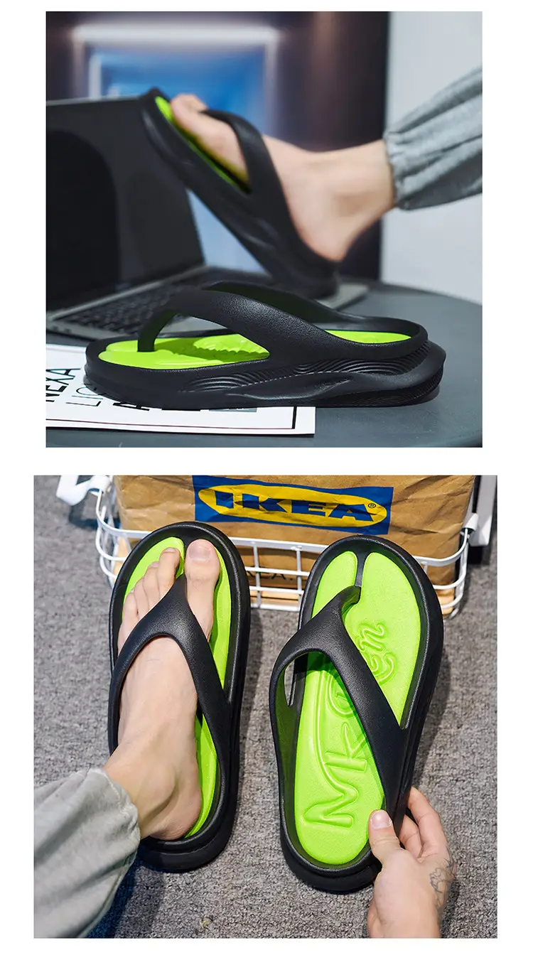 2024 Green Flip Flops for Men Beach Wear — feature 14