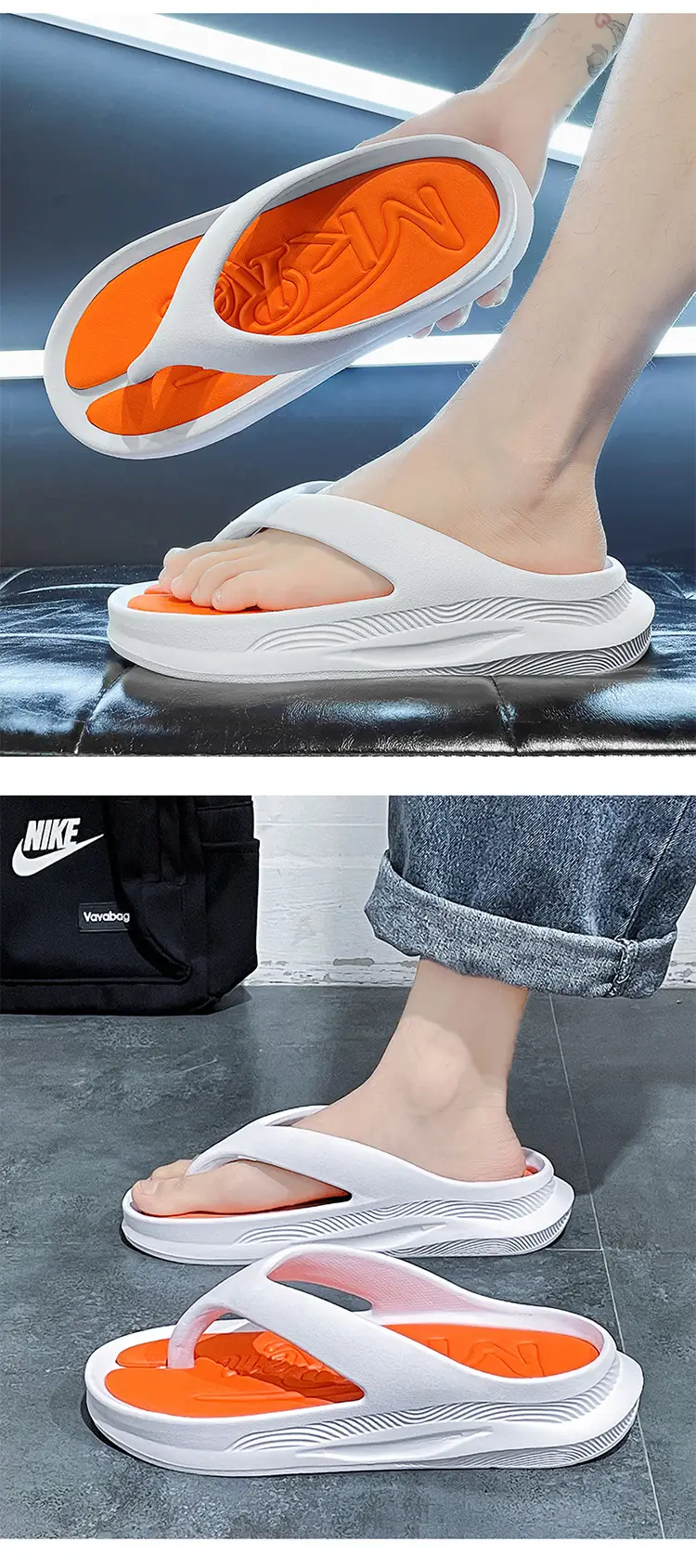 2024 Green Flip Flops for Men Beach Wear — feature 4