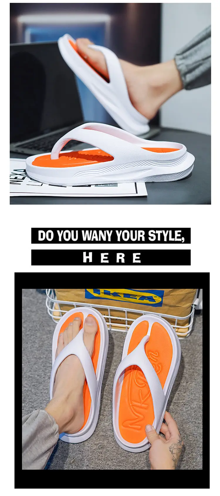 2024 Green Flip Flops for Men Beach Wear — feature 6