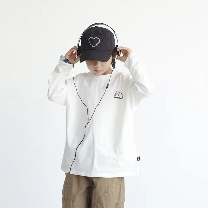 Boys Long Sleeve Printed T-Shirt Black 2024