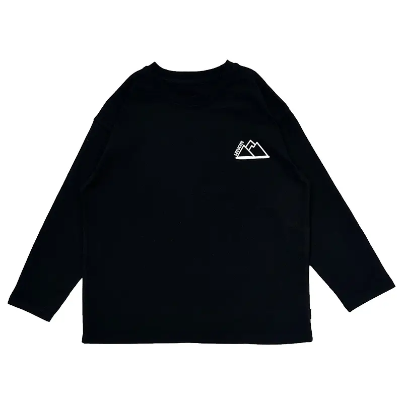 Boys Long Sleeve Printed T-Shirt Black 2024