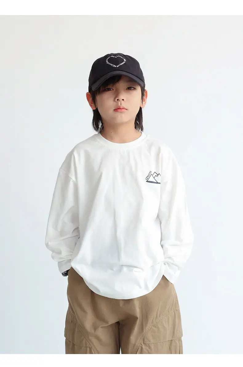 Boys Long Sleeve Printed T-Shirt Black 2024 — feature 12