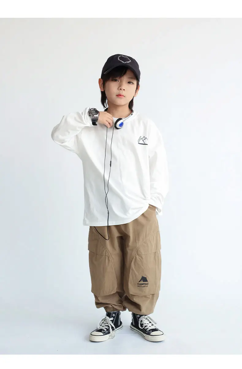 Boys Long Sleeve Printed T-Shirt Black 2024 — feature 14
