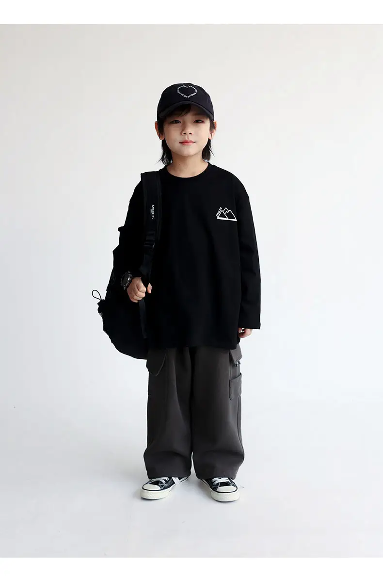 Boys Long Sleeve Printed T-Shirt Black 2024 — feature 21