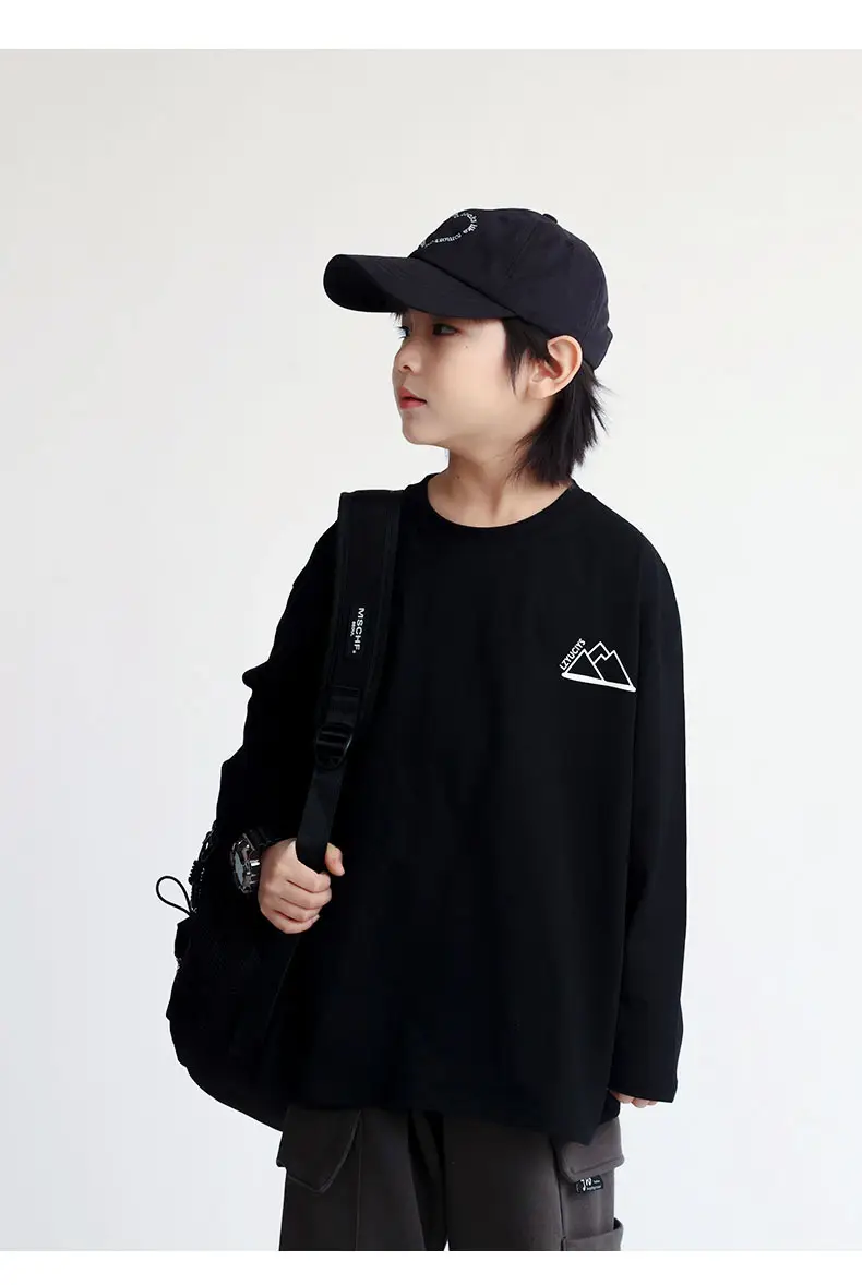 Boys Long Sleeve Printed T-Shirt Black 2024 — feature 22