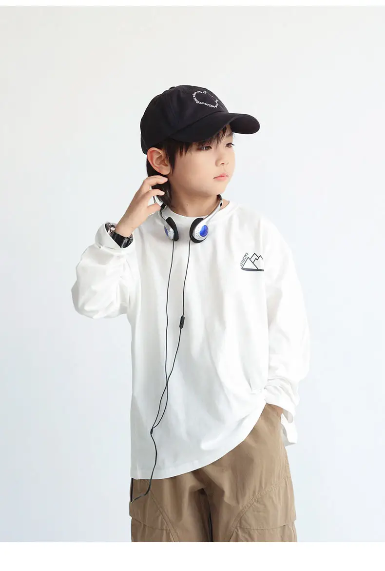 Boys Long Sleeve Printed T-Shirt Black 2024 — feature 7