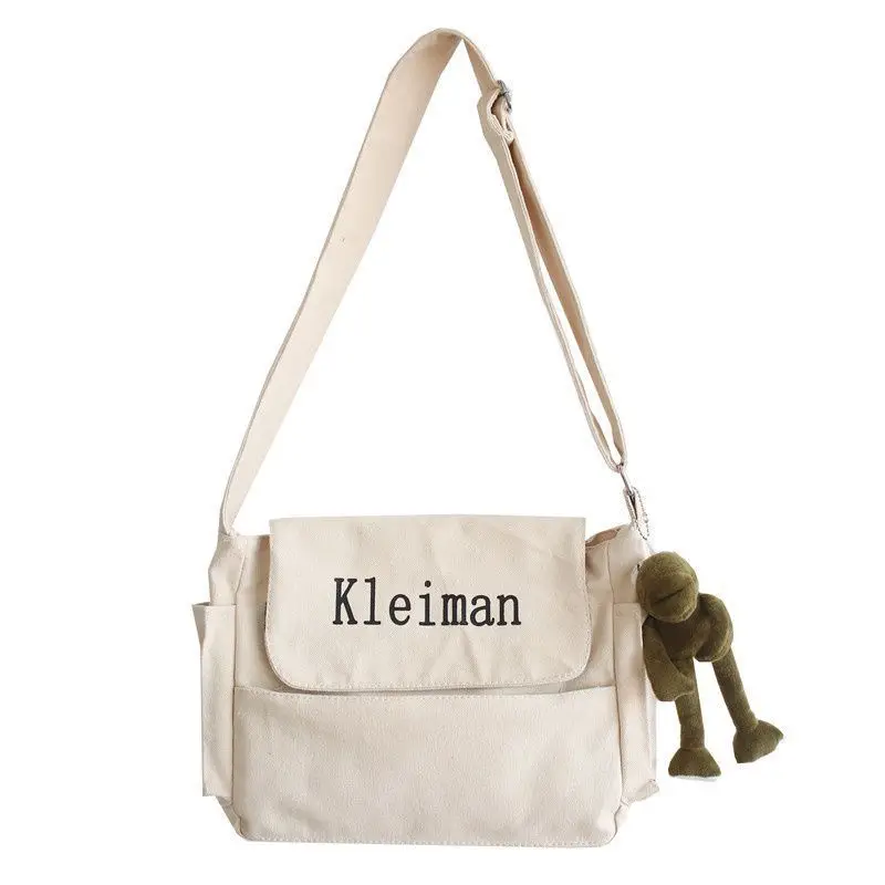 Men's Canvas Shoulder Bag K-Style Crossbody - Image 9