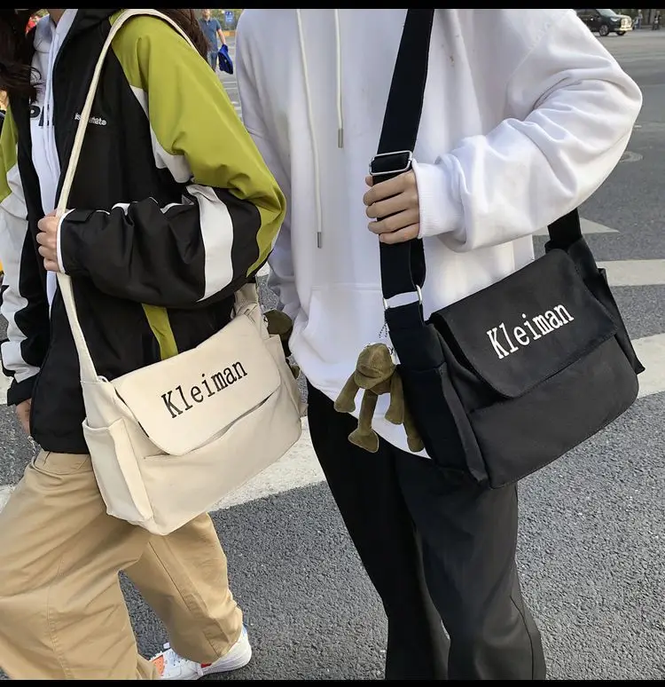 Men's Canvas Shoulder Bag K-Style Crossbody — feature 15