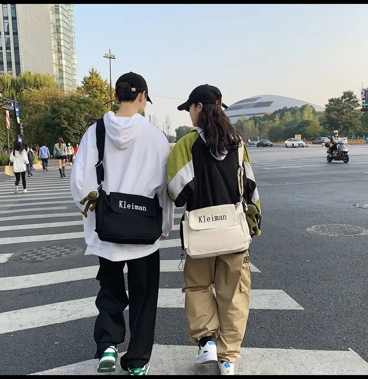 Men's Canvas Shoulder Bag K-Style Crossbody — feature 17