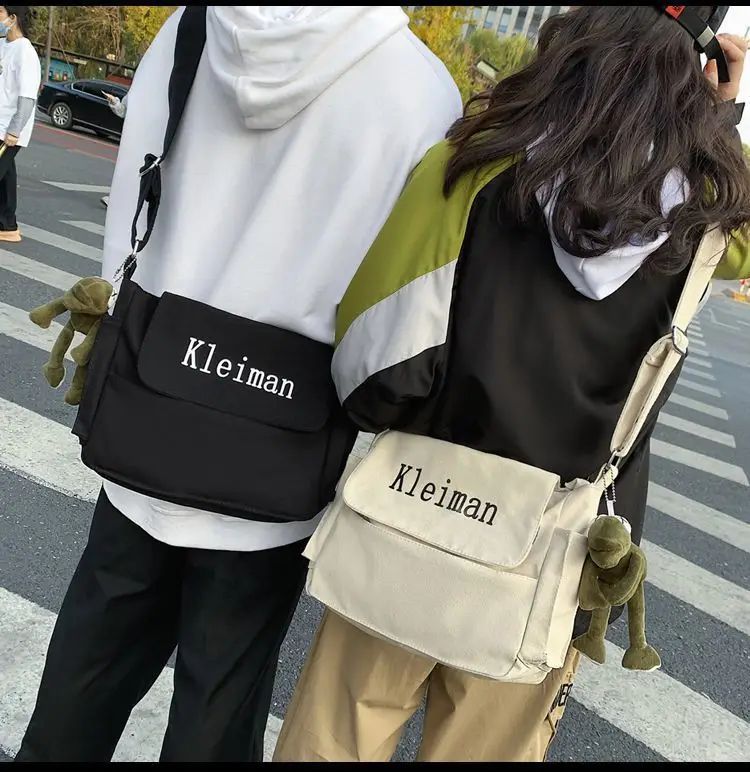 Men's Canvas Shoulder Bag K-Style Crossbody — feature 19