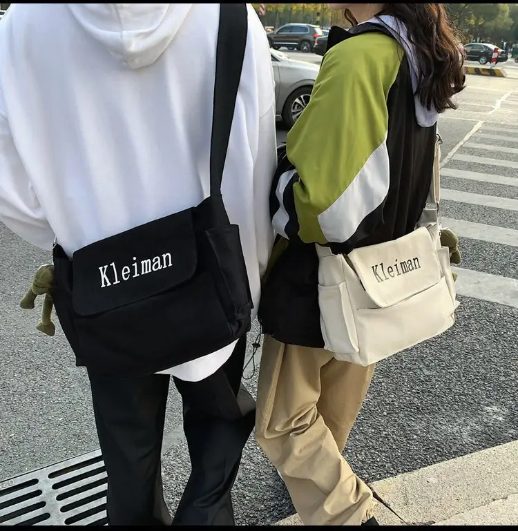Men's Canvas Shoulder Bag K-Style Crossbody — feature 20