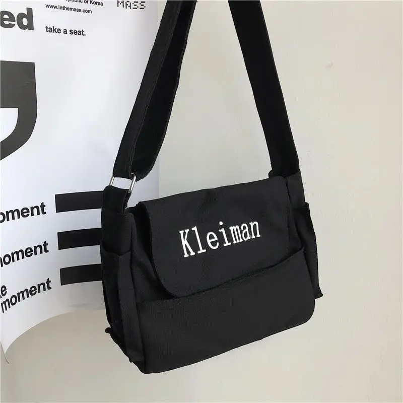 Men's Canvas Shoulder Bag K-Style Crossbody - Image 2
