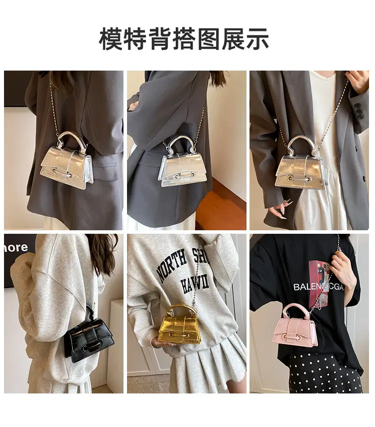 2024 Gold Crocodile Strap Women's Shoulder Bag — feature 3