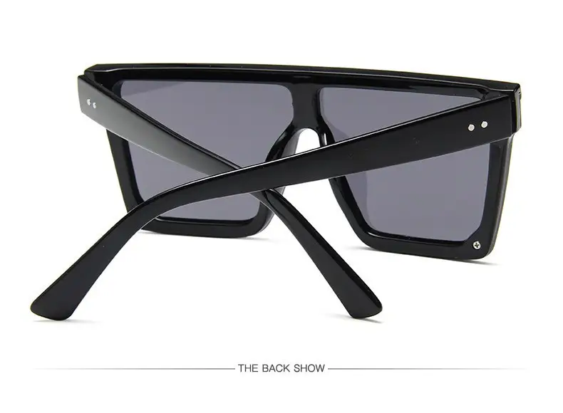 Black Gradient Sunglasses for Women Men Large Frame — feature 10