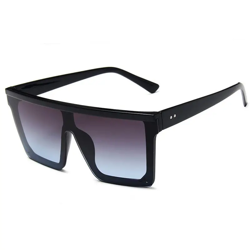Black Gradient Sunglasses for Women Men Large Frame - Image 4