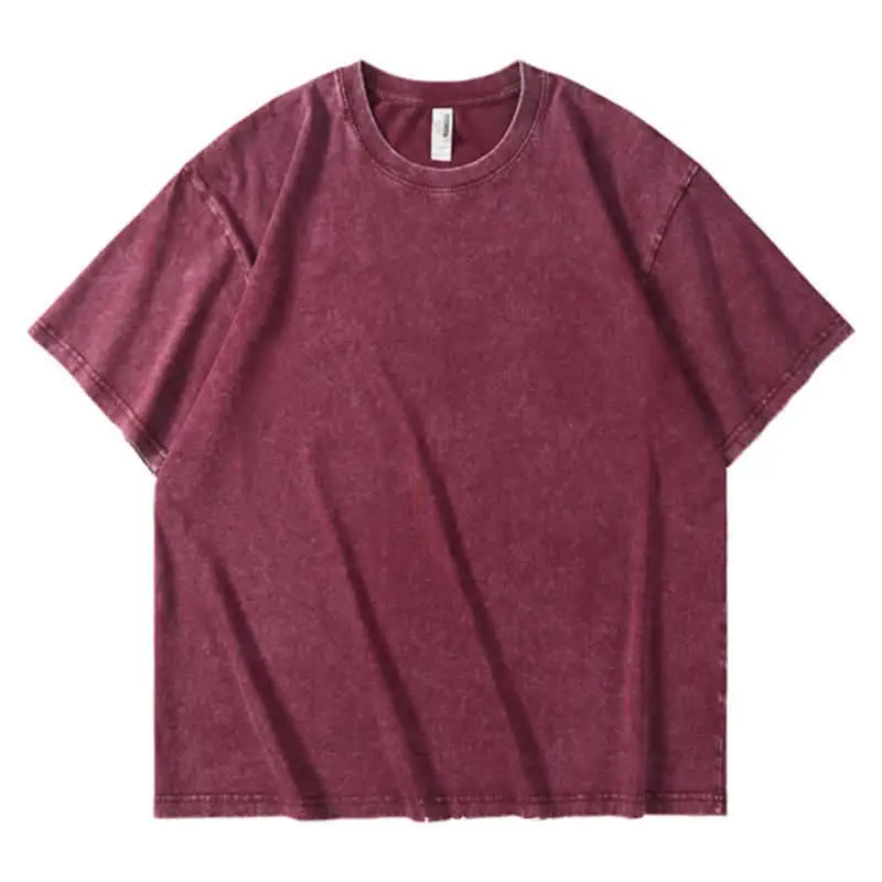 Men Grey Heavyweight Cotton T-Shirt 230g Washed - Image 10
