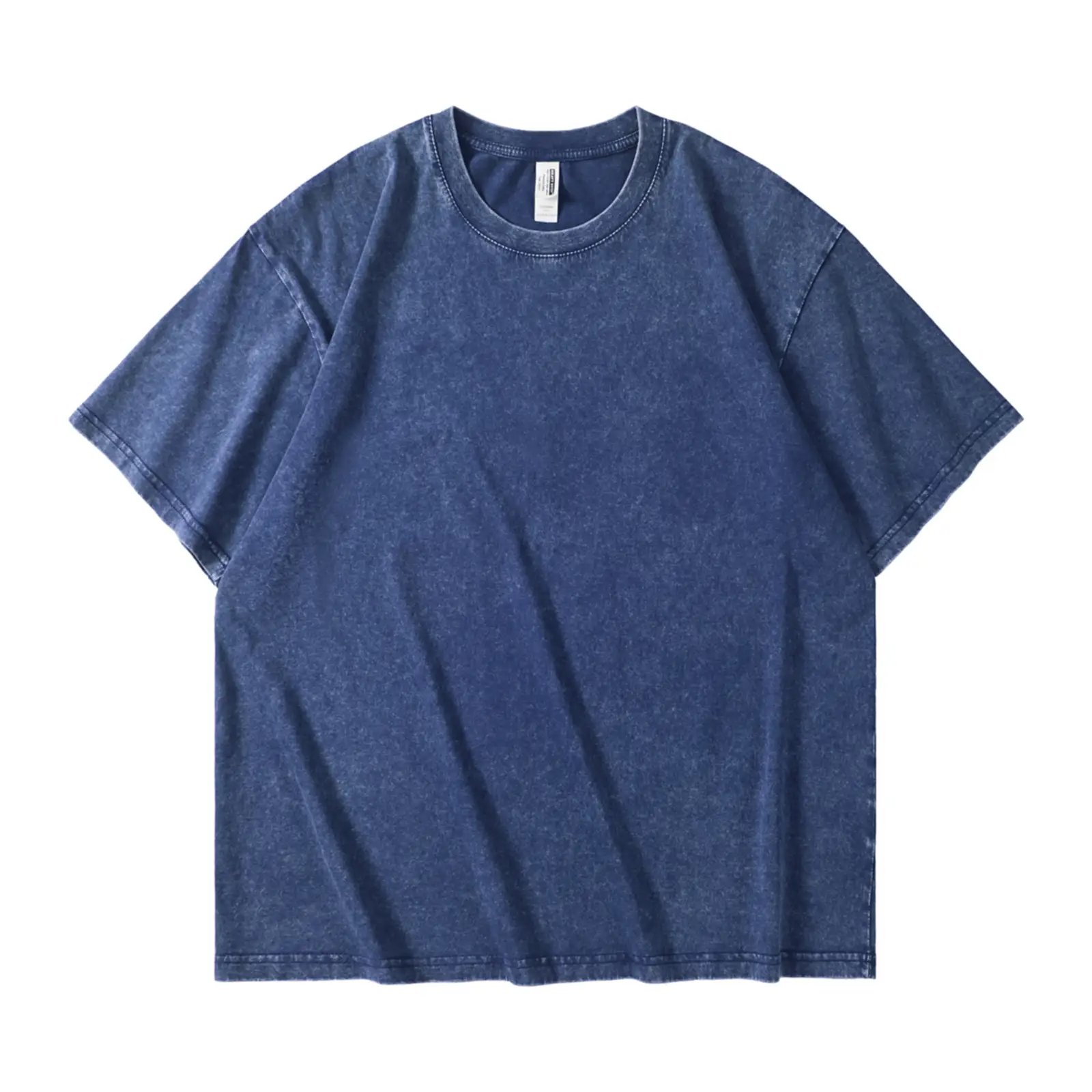 Men Grey Heavyweight Cotton T-Shirt 230g Washed - Image 11