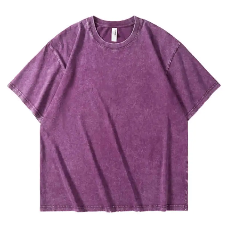 Men Grey Heavyweight Cotton T-Shirt 230g Washed - Image 5