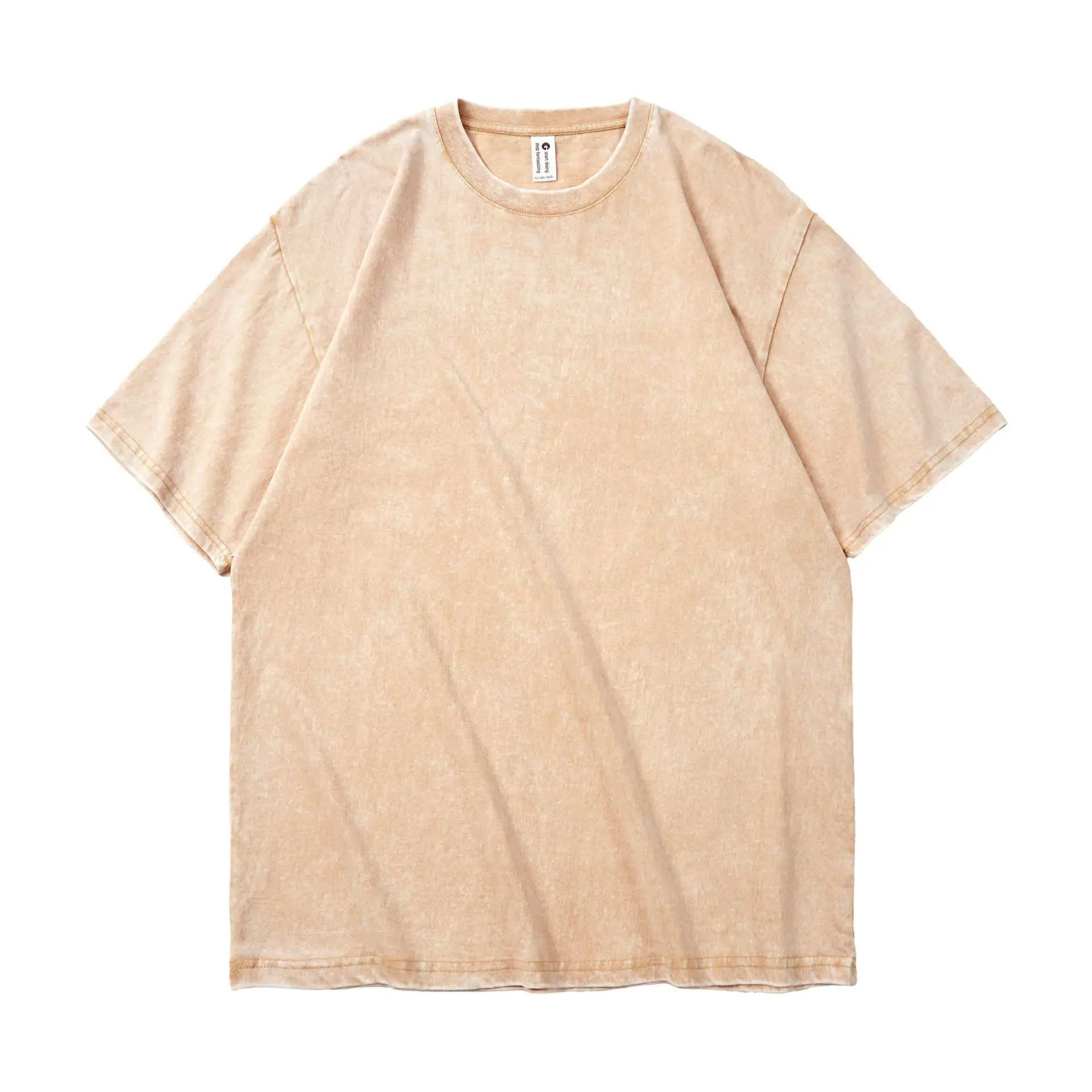 Men Grey Heavyweight Cotton T-Shirt 230g Washed - Image 8