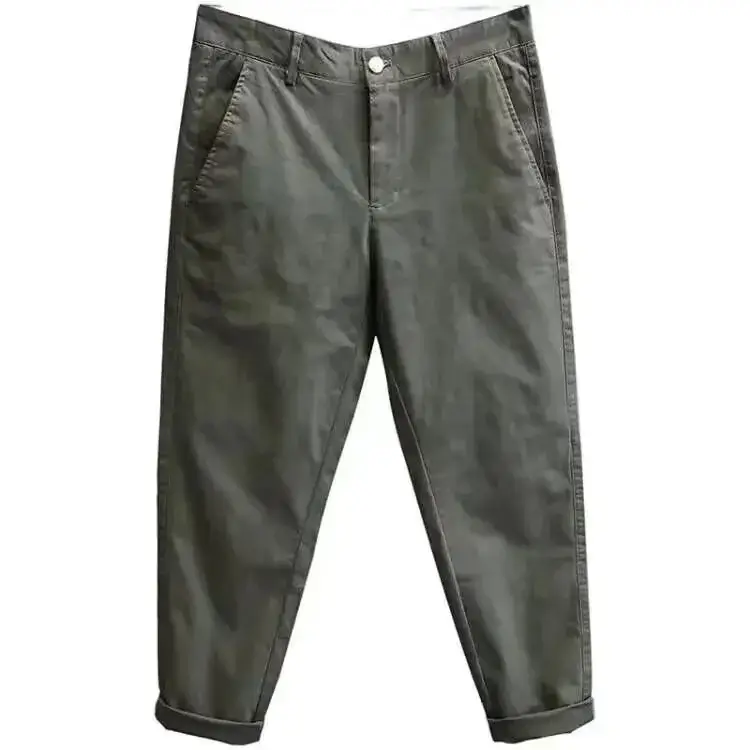 Men's Autumn Straight Pants Casual Wear Work Pants