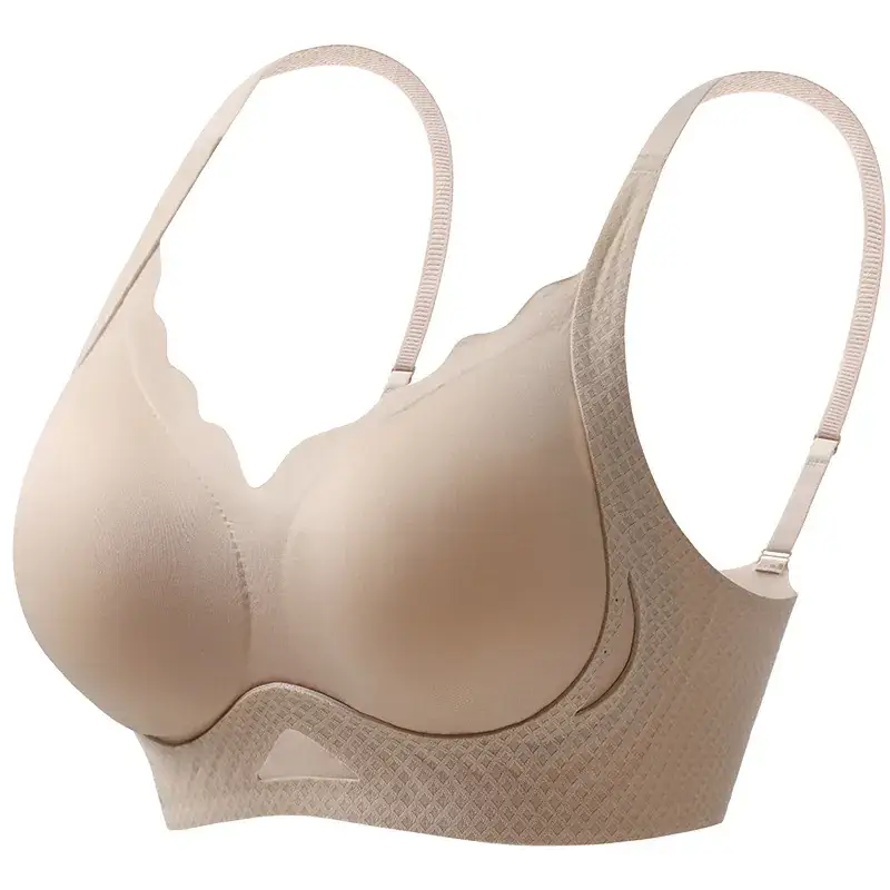Black Traceless Non-Rims Pull-Up Bra Women - Image 10