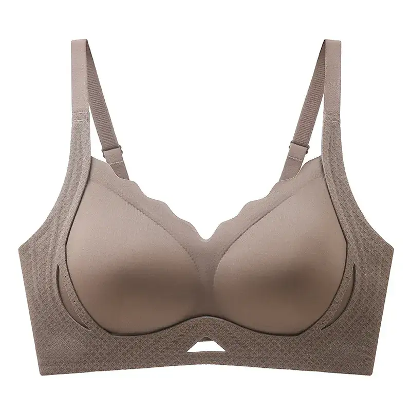 Black Traceless Non-Rims Pull-Up Bra Women - Image 2