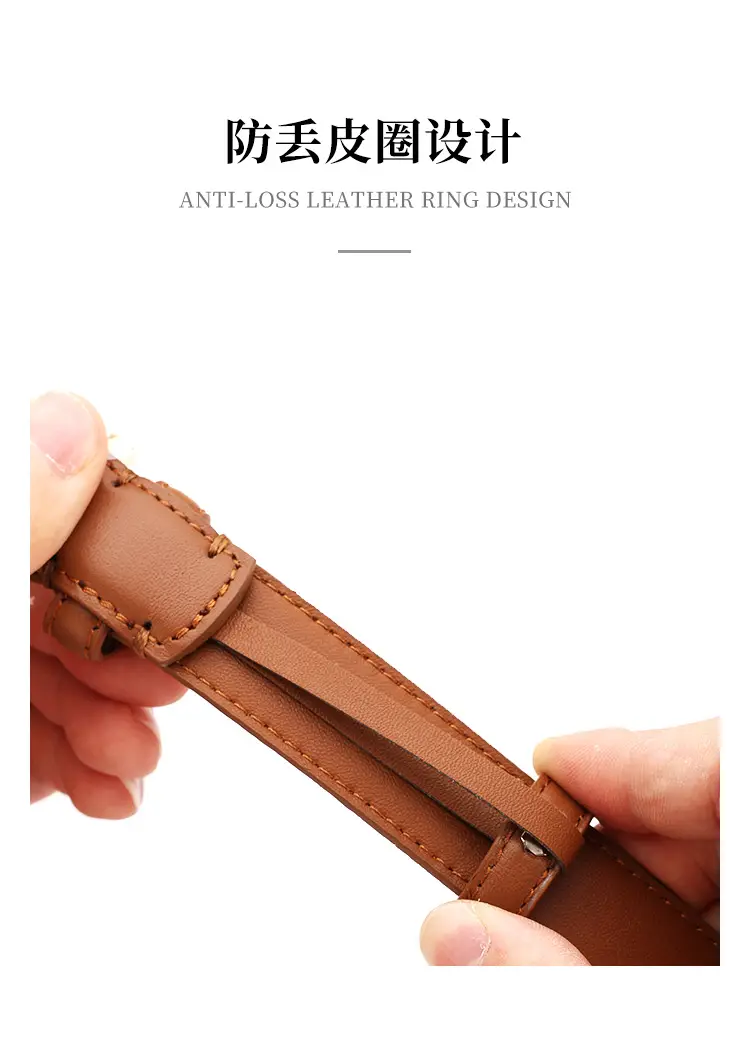 Women Genuine Leather Belt with Gold Buckle Black Slimming Look — feature 12