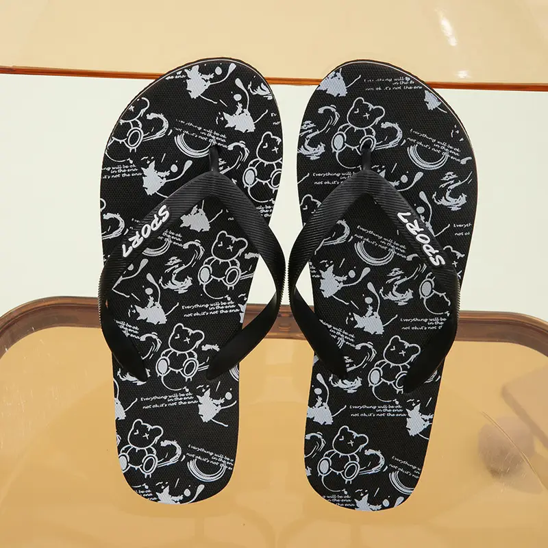 New Sandals for Summer Outer Wear, Men's Flip-Flops, Men's Slippers, Printed Beach Slippers, Comfortable and Breathable — feature 14
