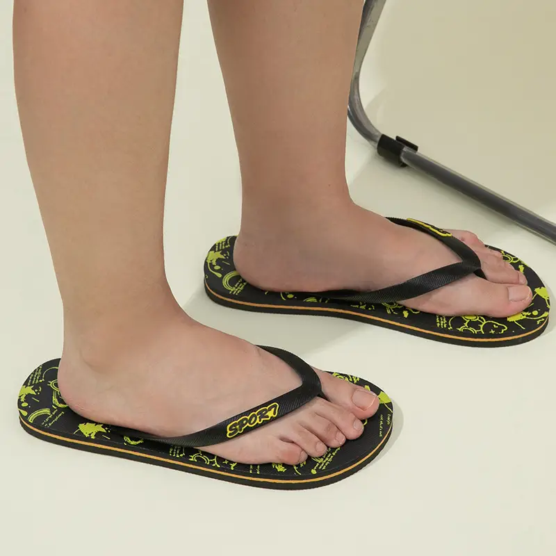 New Sandals for Summer Outer Wear, Men's Flip-Flops, Men's Slippers, Printed Beach Slippers, Comfortable and Breathable — feature 16