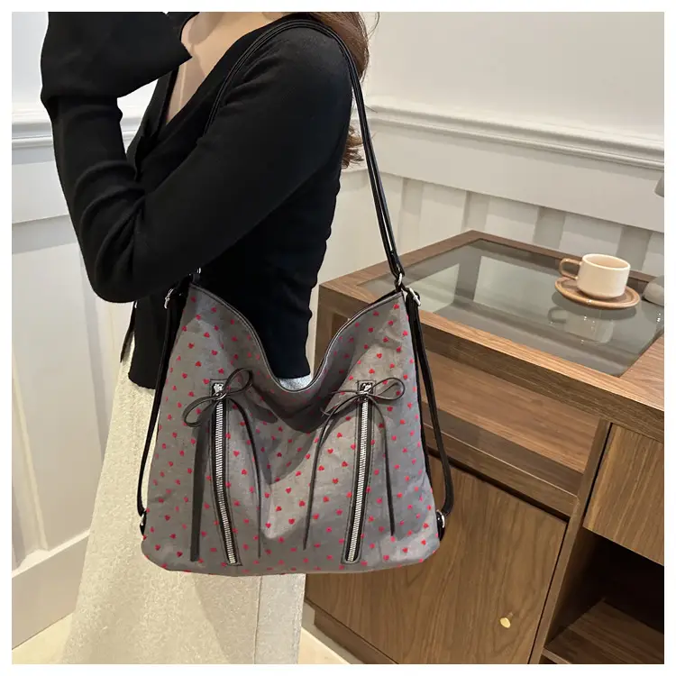 Casual Commuter Polka Dot Shoulder Tote Bag 2024 — feature 13