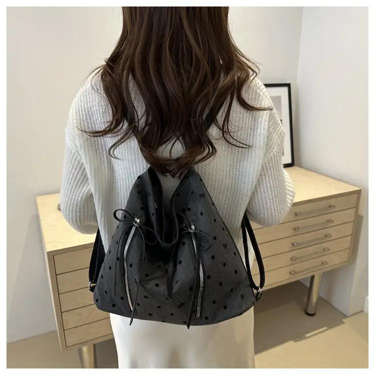 Casual Commuter Polka Dot Shoulder Tote Bag 2024 — feature 18