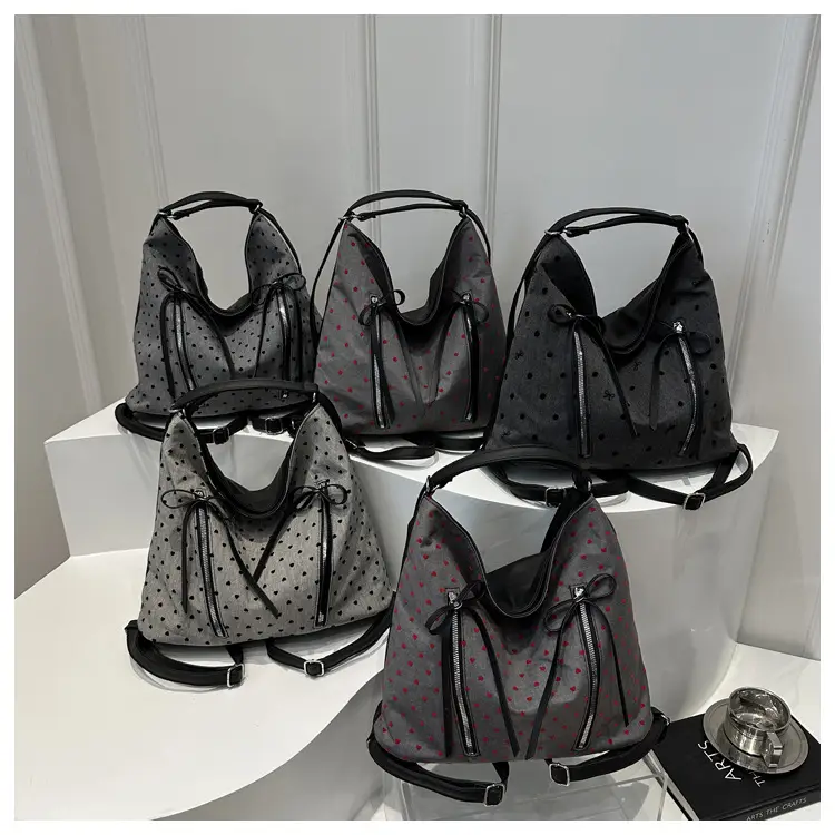 Casual Commuter Polka Dot Shoulder Tote Bag 2024 — feature 19