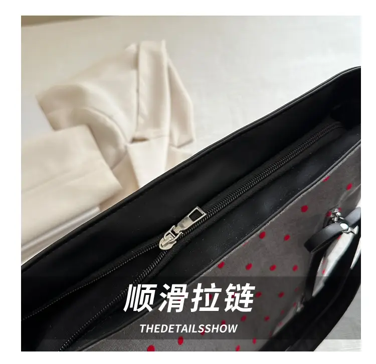 Casual Commuter Polka Dot Shoulder Tote Bag 2024 — feature 6