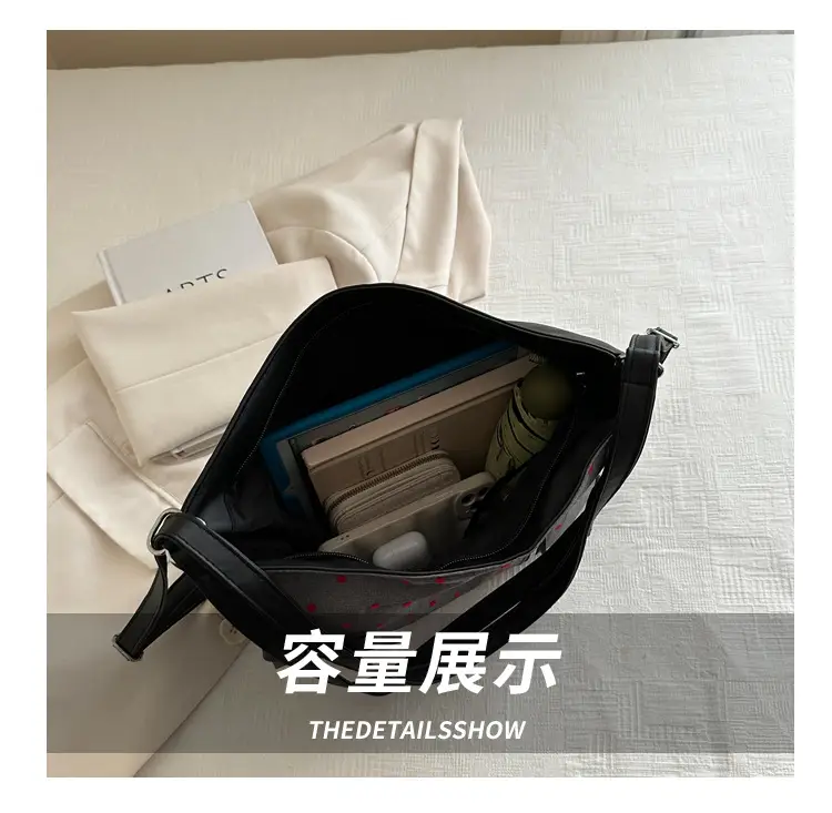 Casual Commuter Polka Dot Shoulder Tote Bag 2024 — feature 7