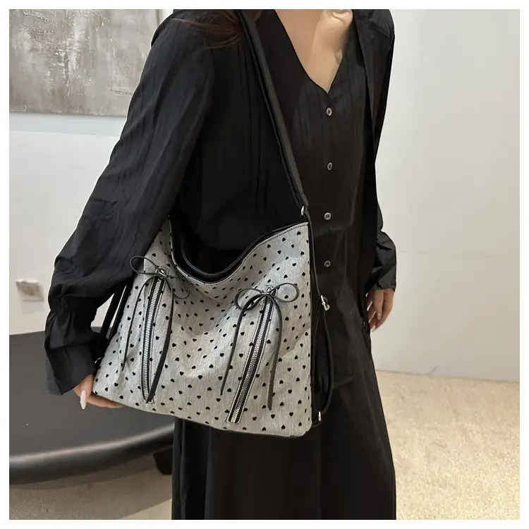 Casual Commuter Polka Dot Shoulder Tote Bag 2024 — feature 9