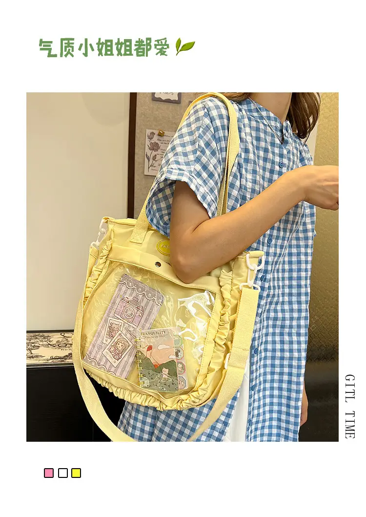 Women Transparent Yellow Crossbody Bag 2024 — feature 2
