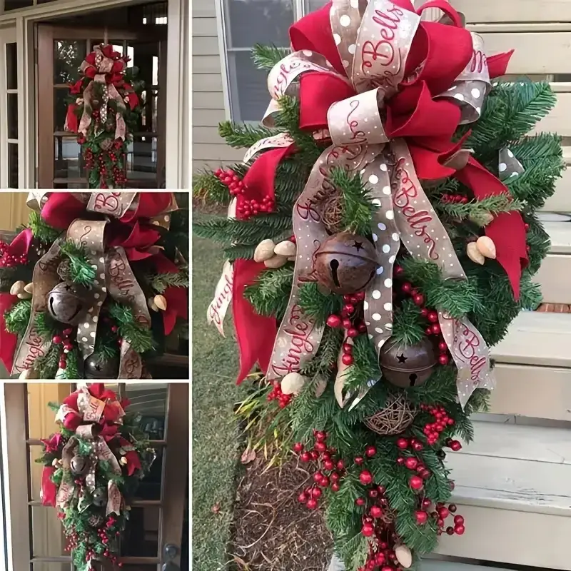American Handmade Christmas Tree 60cm Red Grape Decor - Image 3