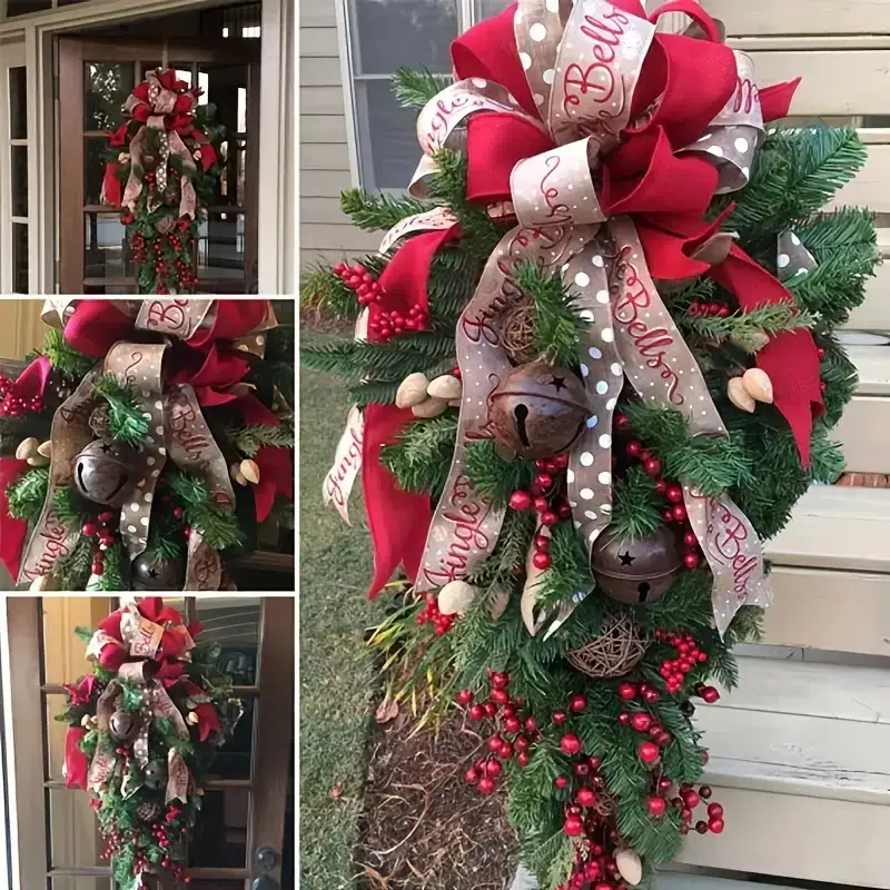 American Handmade Christmas Tree 60cm Red Grape Decor — feature 1