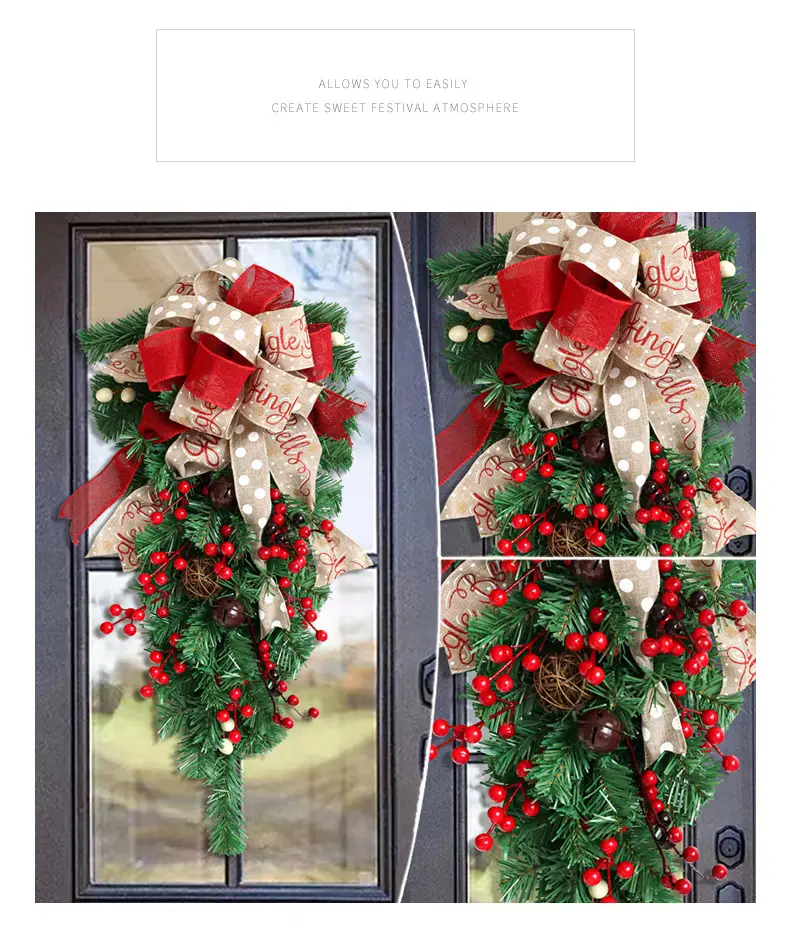 American Handmade Christmas Tree 60cm Red Grape Decor — feature 8