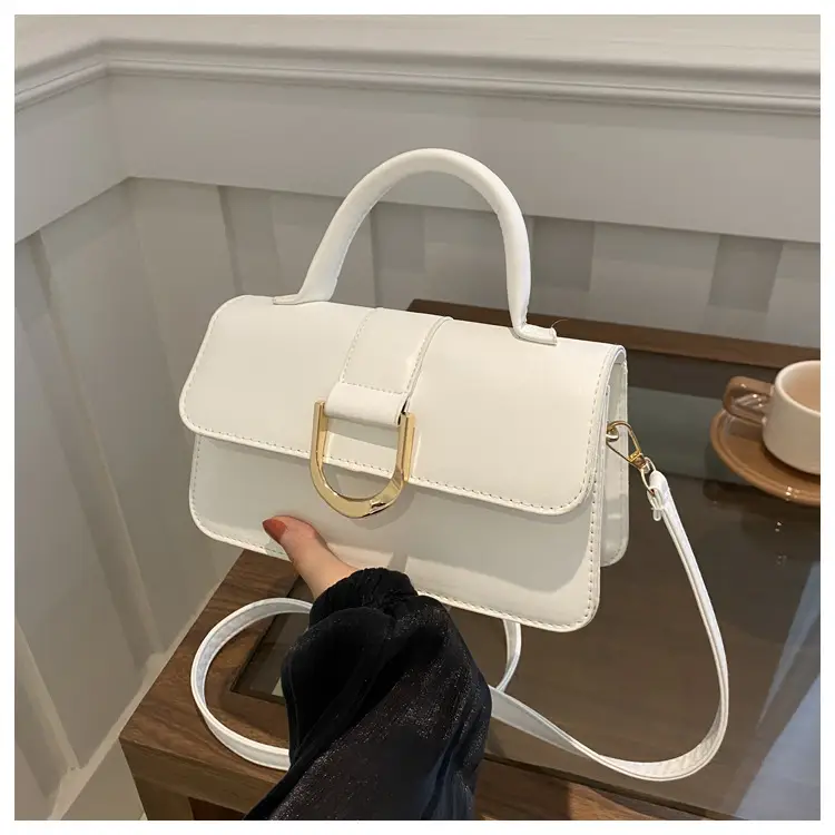 Elegant Women's Shoulder Crossbody Bag Silver Gold Clasp - Image 6