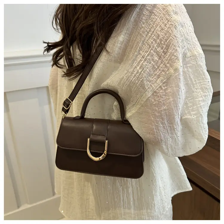 Elegant Women's Shoulder Crossbody Bag Silver Gold Clasp — feature 19
