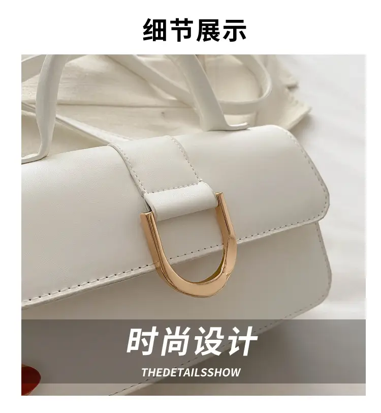 Elegant Women's Shoulder Crossbody Bag Silver Gold Clasp — feature 4