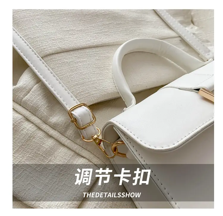 Elegant Women's Shoulder Crossbody Bag Silver Gold Clasp — feature 7