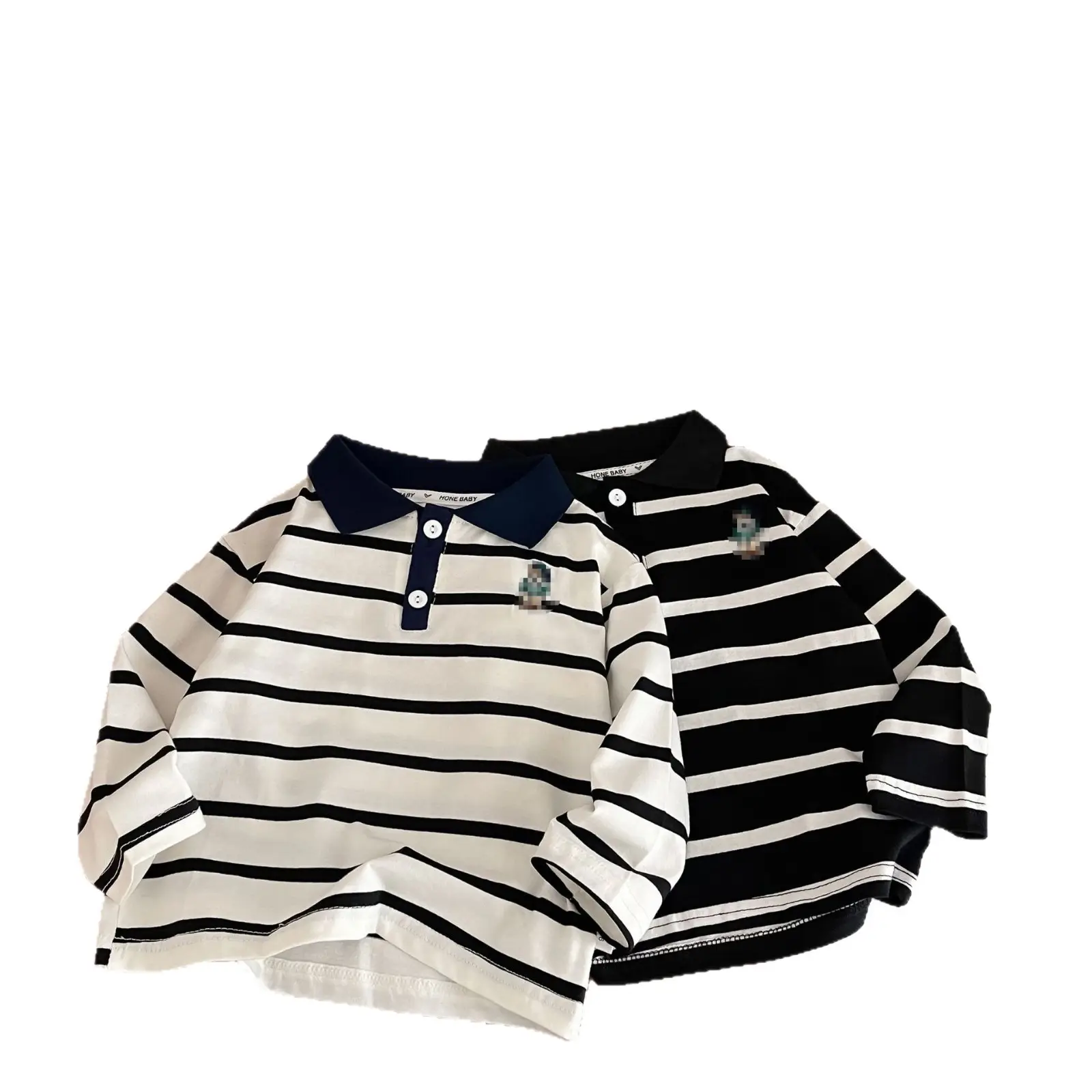 2025 Boys Striped Polo Shirt Long Sleeve Spring Clothing - Image 9