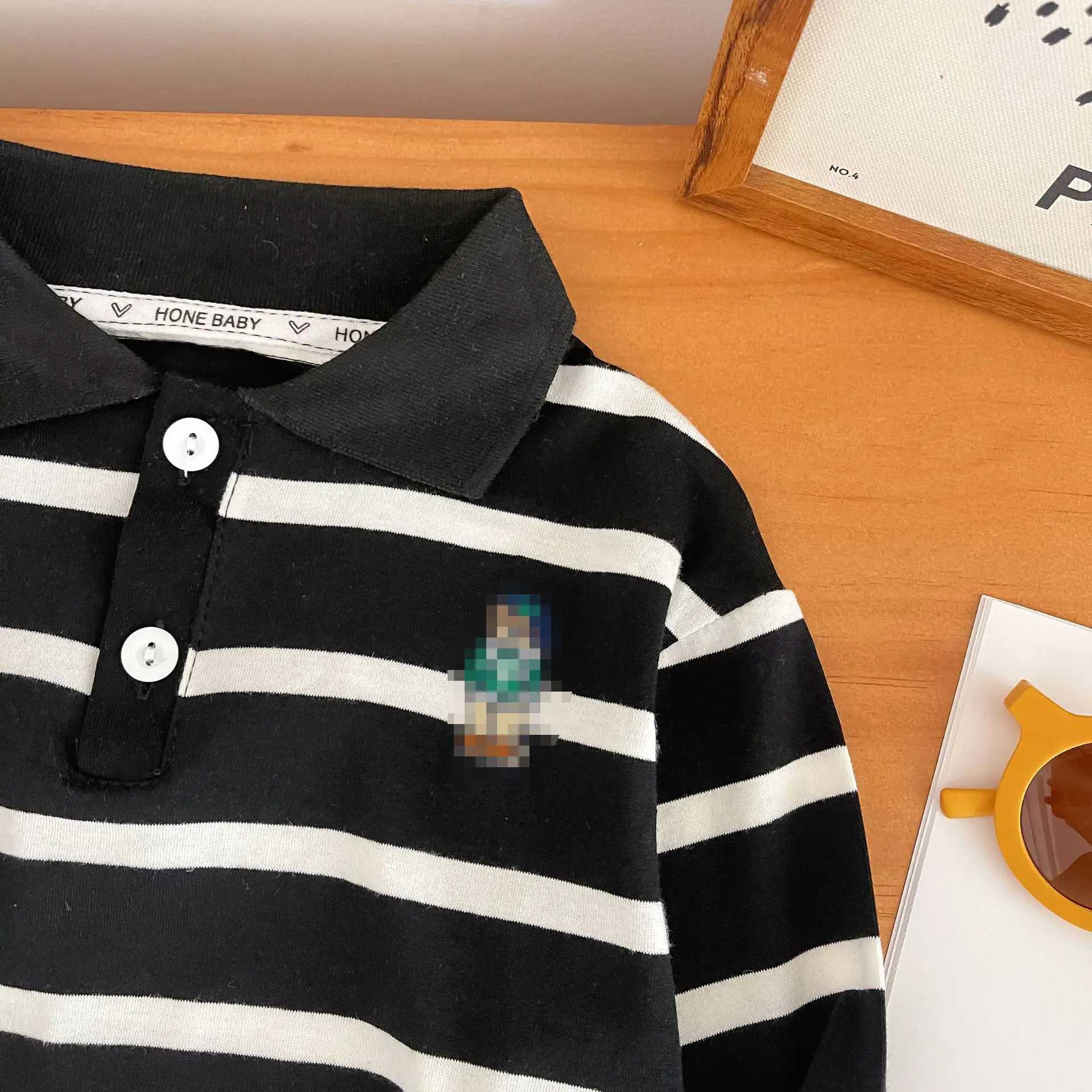 2025 Boys Striped Polo Shirt Long Sleeve Spring Clothing — feature 5