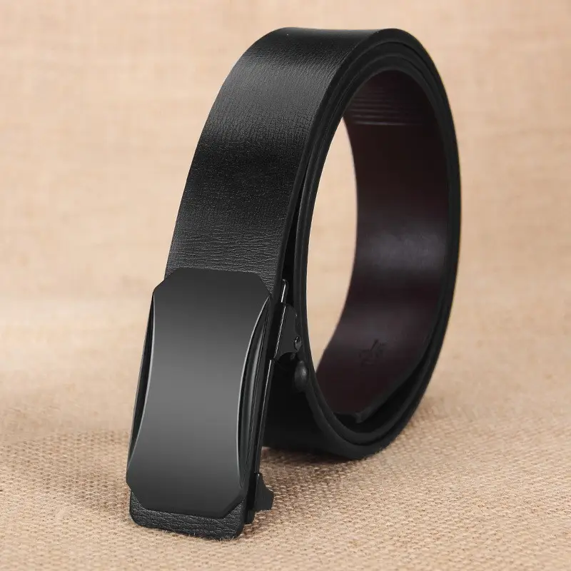 Men's Black Automatic Buckle Belt Wholesale — feature 13