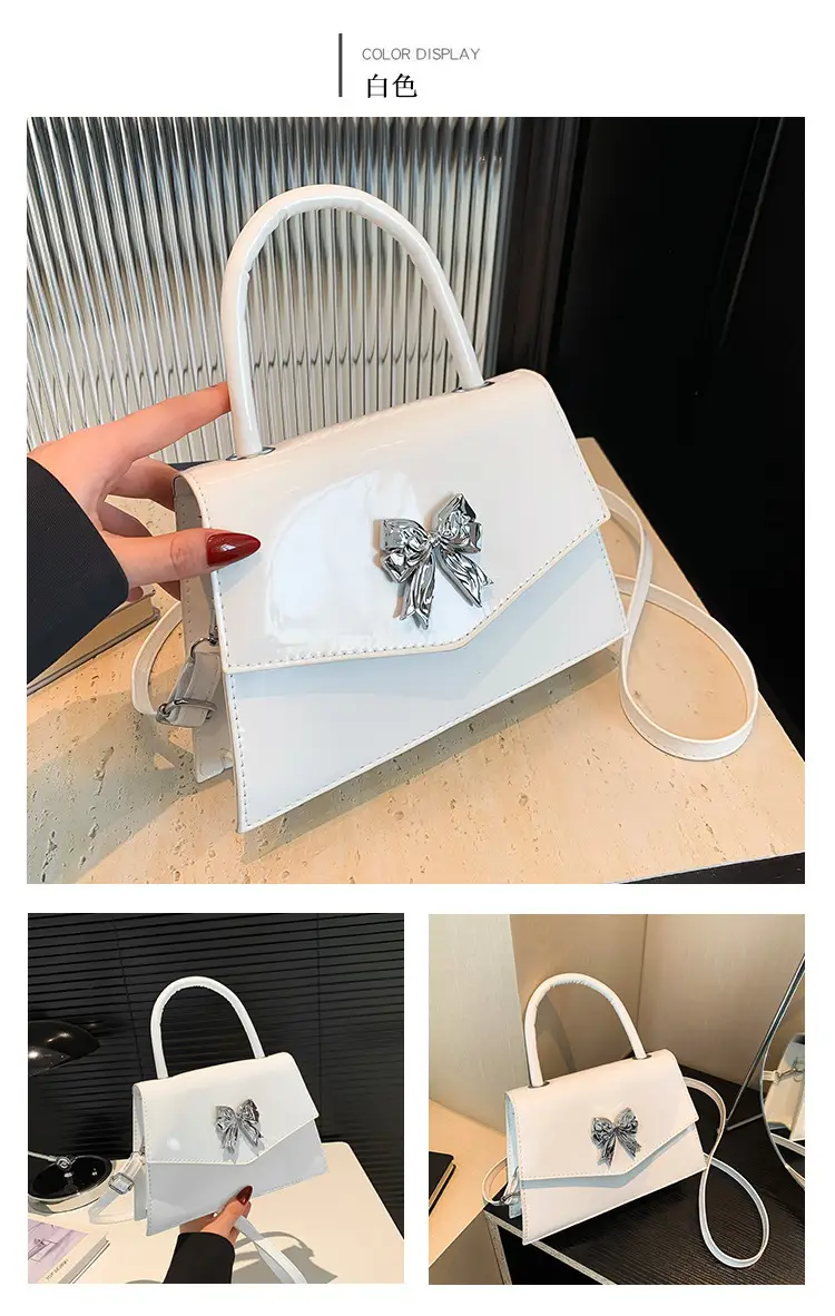 Women's Stylish Bow Crossbody Bag Silver 2024 — feature 10