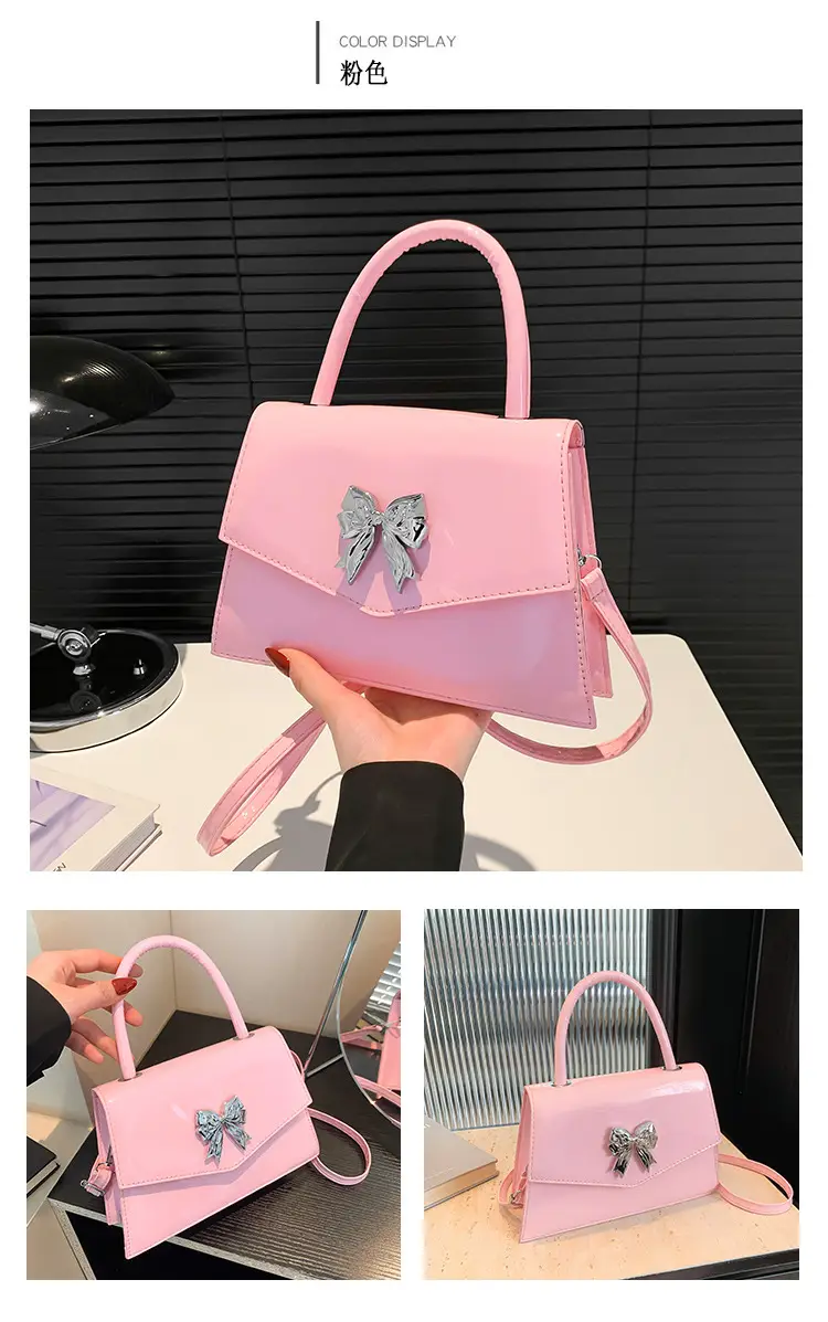 Women's Stylish Bow Crossbody Bag Silver 2024 — feature 12